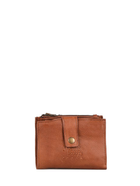 Leather Cow Coin Purse Basilic pepper Brown cow BCOW94 other view 1