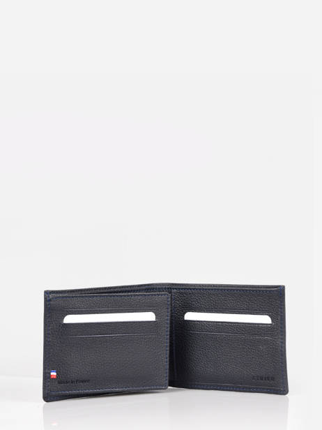 Wallet With Card Holder Madras Leather Etrier Blue madras EMAD740 other view 1