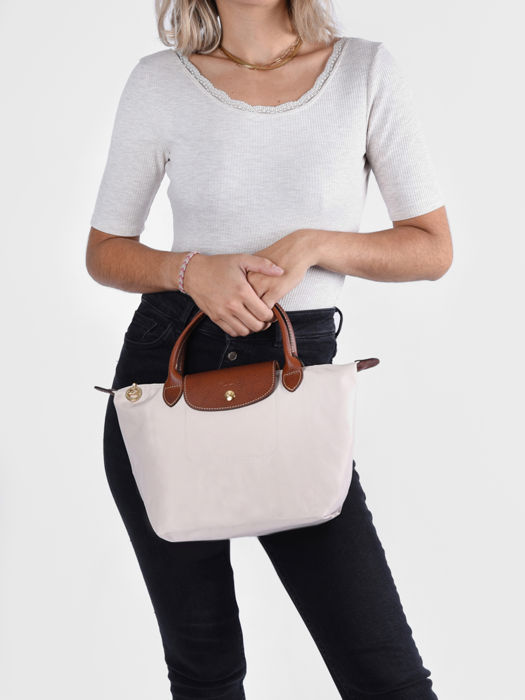 Longchamp Le pliage original Sacs porté main Blanc