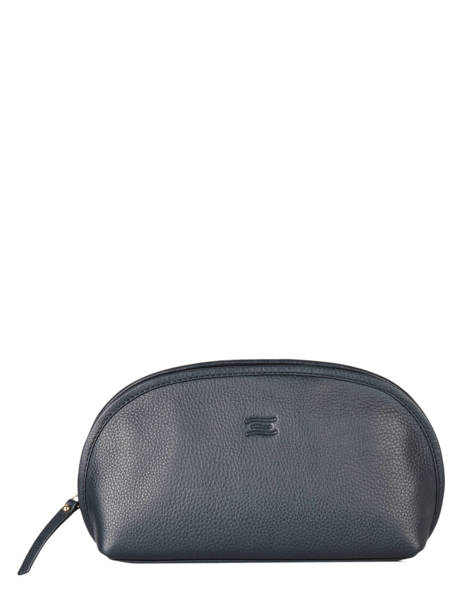 Leather Pouch Caviar Crinkles Blue caviar 14298