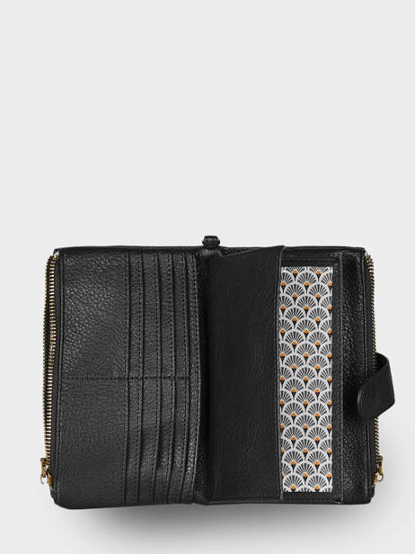 Portefeuille Porte-monnaie Soft Mandoline Noir soft 195 vue secondaire 1