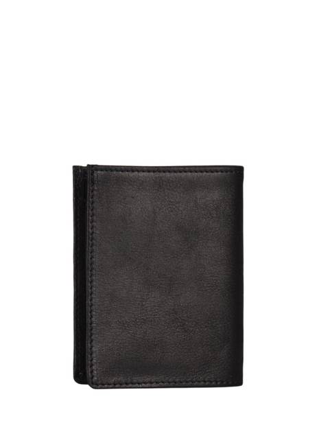 Wallet Card Holder Leather Etrier Black oil EOIL748 other view 3