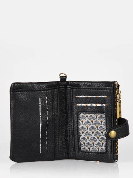 Coin Purse With Card Holder Miniprix Black soft 376 other view 1