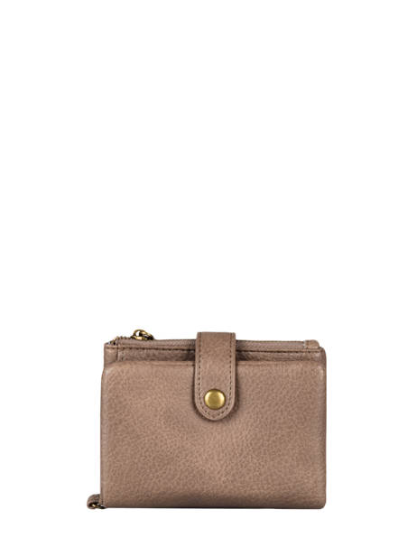 Coin Purse With Card Holder Soft Mandoline Beige soft 376
