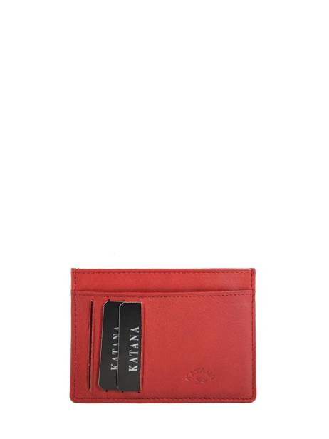 Card Holder Leather Katana Red marina 753001