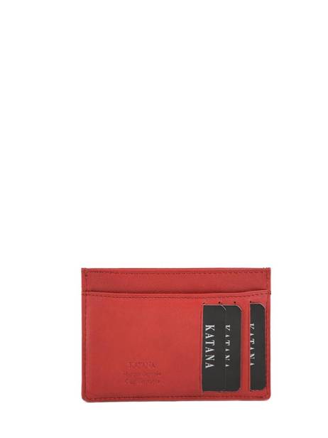 Porte-cartes Cuir Katana Rouge marina 753001 vue secondaire 2
