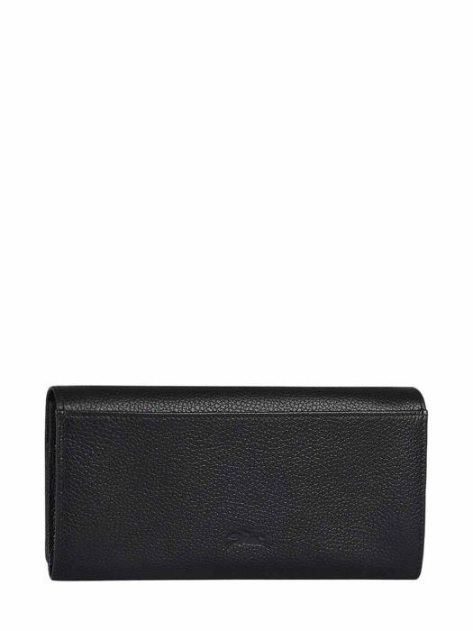 Longchamp Le foulonné Wallet Black