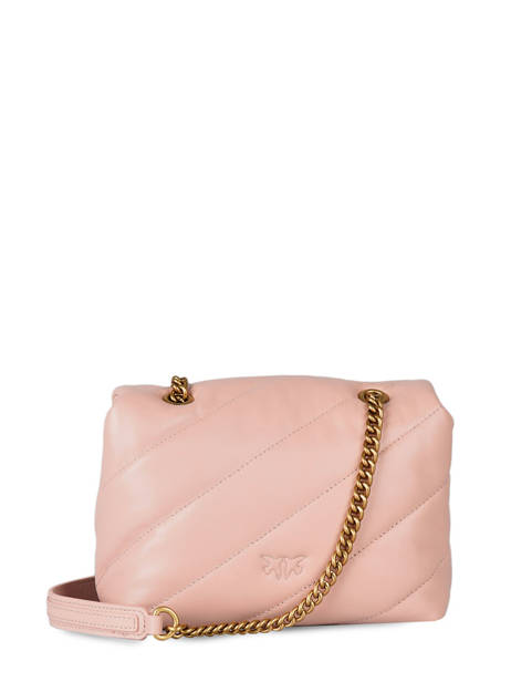 Sac Bandoulière Mini Love Bag Puff Maxi Quilt Cuir Pinko Rose love bag puff 1P22JD vue secondaire 4
