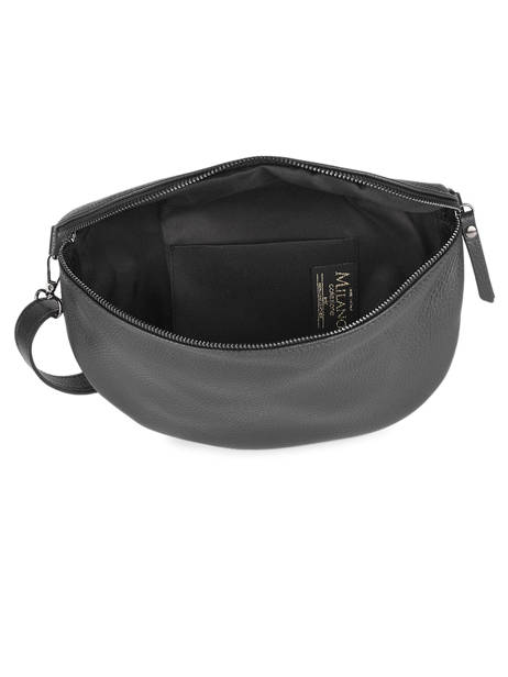 Sac Banane Caviar Cuir Milano Noir caviar CA21123 vue secondaire 3