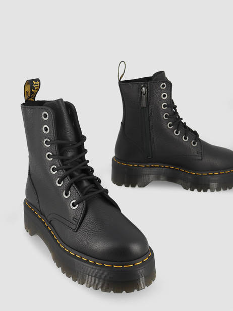 Leather Boots Jadon Soft Pisa  Dr martens Black women 26378001 other view 3