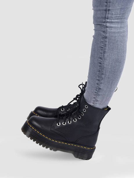 Leather Boots Jadon Soft Pisa  Dr martens Black women 26378001 other view 2
