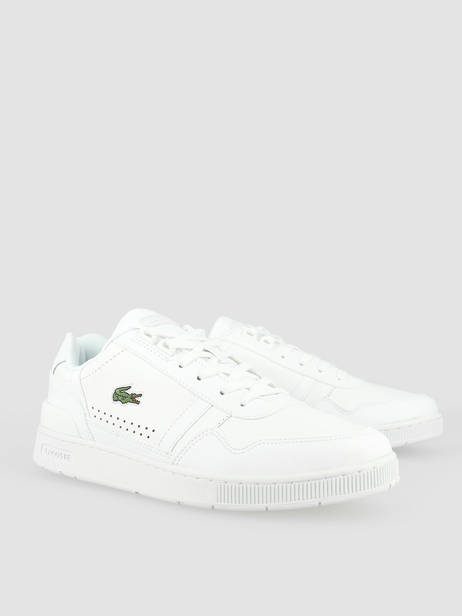 Sneakers T-clip In Leather Lacoste White men 3SMA0023 other view 2