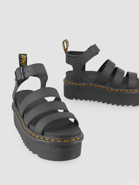 Leather Platform Sandals Blaire Quad Hydro Dr martens Black women 27296001 other view 3