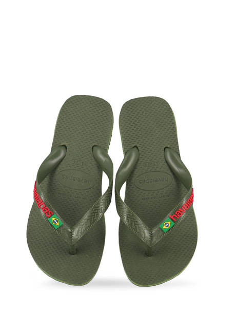 Flip-flops Brazil Logo Havaianas Green sandales / nu-pieds 4110850B