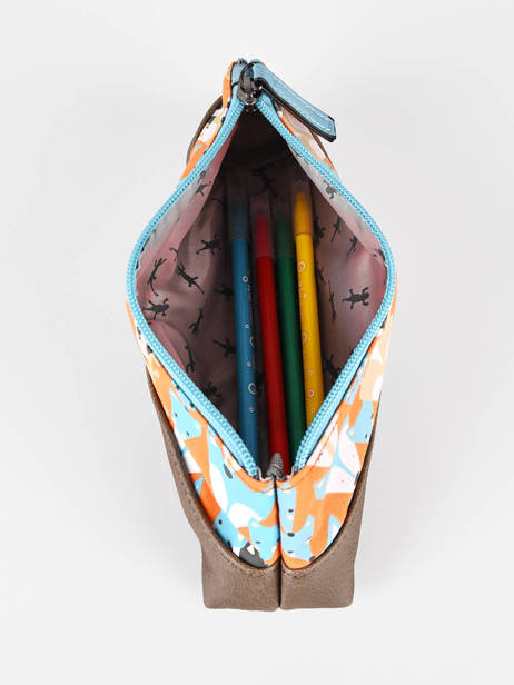 Trousse 1 Compartiment Cameleon Orange retro PBRETROU vue secondaire 1