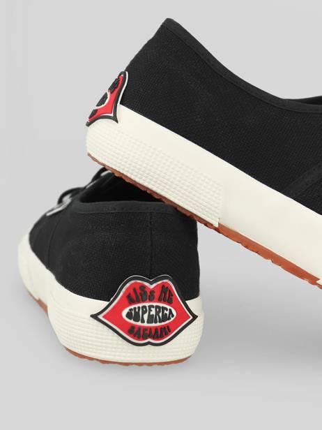 Sneakers 2750 Black Red Lips Superga Black women S61235W other view 4