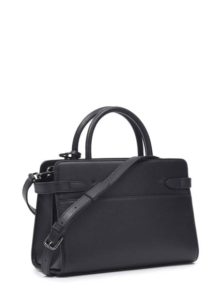 Medium Leather Emilie Handbag Le tanneur Black emily 6531-4 other view 3
