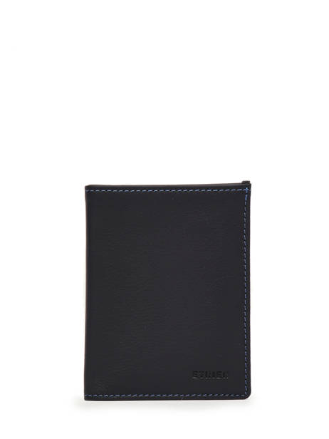 Wallet With Card Holder Leather Etrier Black paris EPAR748 other view 1
