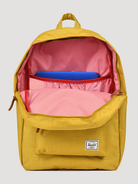 Backpack 1 Compartment Herschel Yellow classics 10007PBG other view 2