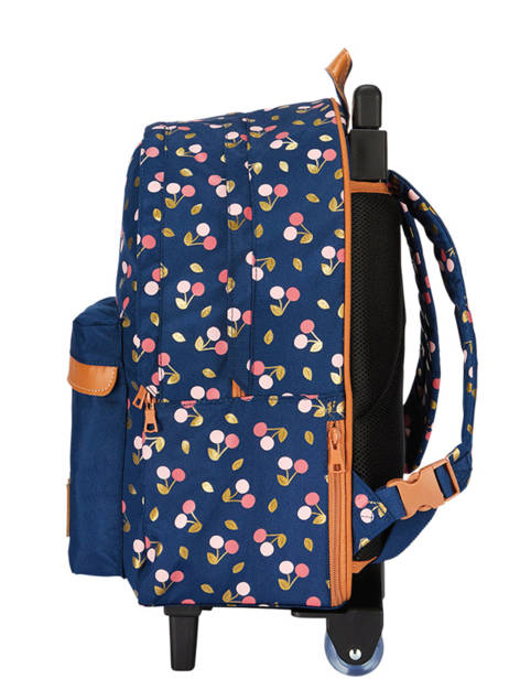 2-compartment  Wheeled Schoolbag Tann's Blue fantaisie fille 73242 other view 2