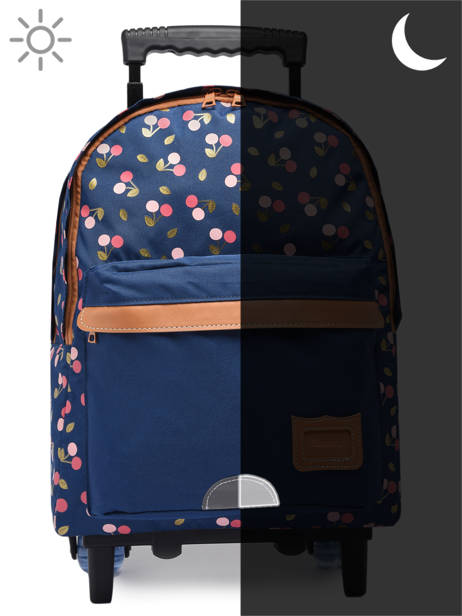 2-compartment  Wheeled Schoolbag Tann's Blue fantaisie fille 73242 other view 6