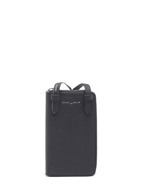 Leather Pocket Phone Pouch Nathan baume Black n city 3 other view 4
