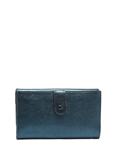 Continental Wallet Leather Leather Etrier Blue etincelle irisee EETI904 other view 3
