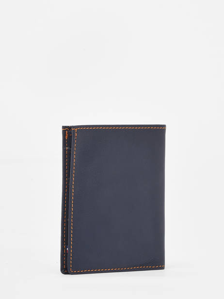 Wallet With Card Holder Paris Leather Etrier Blue paris EPAR748 other view 2