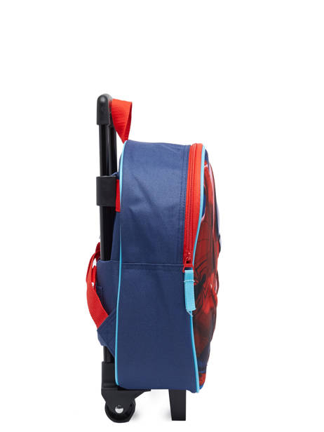 1 Compartment  Wheeled Schoolbag Spiderman Blue strong 2596 other view 5