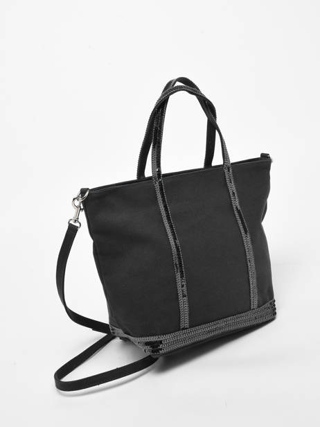 Petit Cabas Zippé Paillettes Vanessa bruno Noir cabas 1V40435 vue secondaire 2