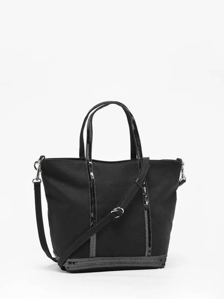Petit Cabas Zippé Paillettes Vanessa bruno Noir cabas 1V40435 vue secondaire 4