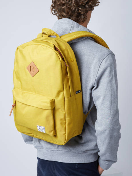 Backpack 1 Compartment Herschel Yellow classics 10007PBG other view 1