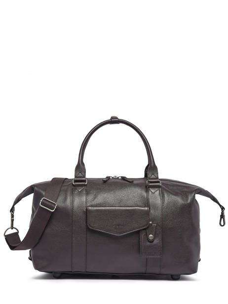 Cabin Duffle Bag Flandres In Leather Etrier Brown flandres EFLA991S