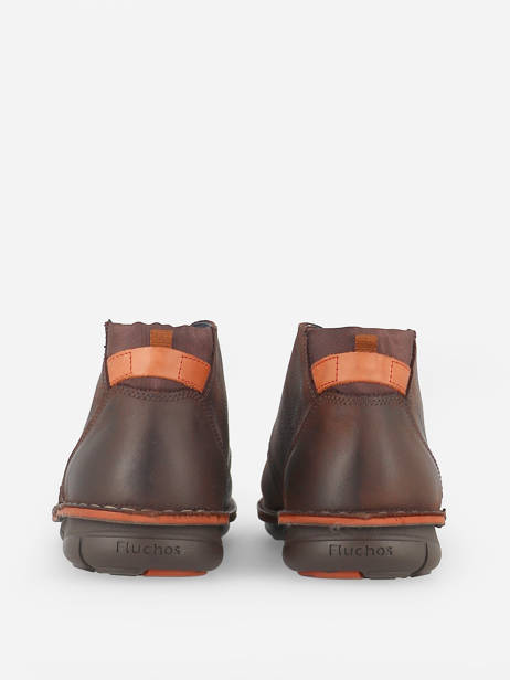 Boots Alfa In Leather Fluchos Brown men F0681 other view 3