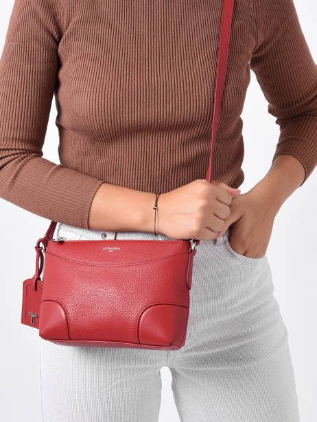 Cross Body Tas Romy Leather Le tanneur Red romy TROM1100 other view 1
