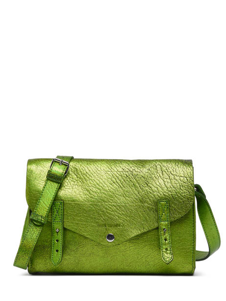 Leather L'indispensable Crossbody Bag Paul marius Green vintage INDISPEN