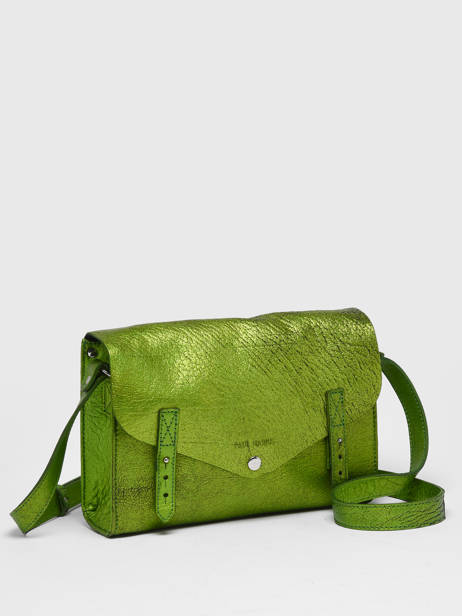 Leather L'indispensable Crossbody Bag Paul marius Green vintage INDISPEN other view 2