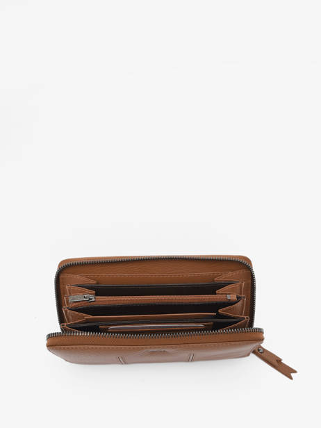 Leather Foulonné Wallet Yves renard Brown foulonne 29984 other view 1