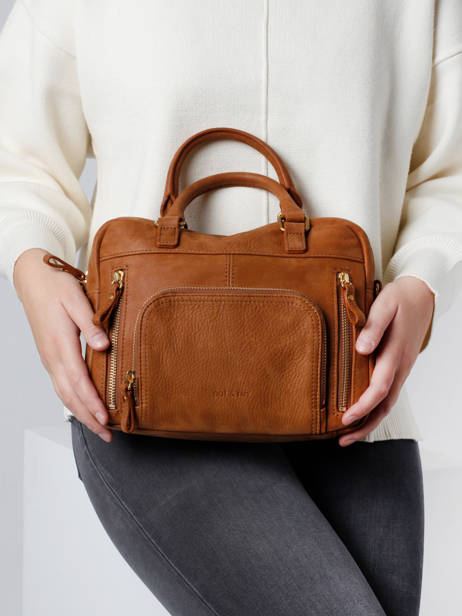 Leather Baby Macy Crossbody Bag Nat et nin Brown vintage BABYMACY other view 1