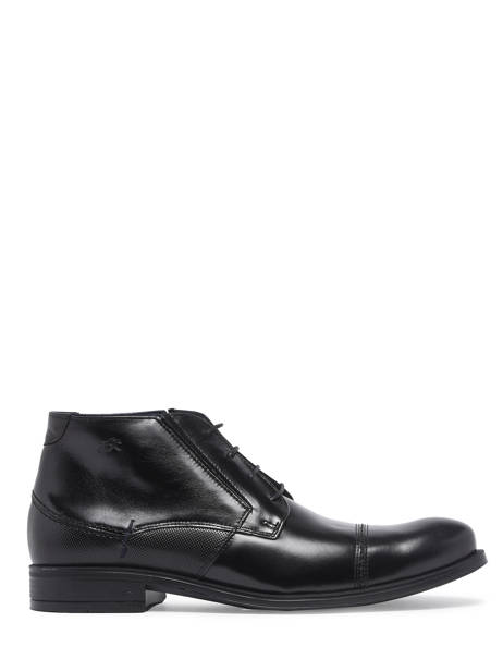 Leather Beta Lace-up Shoes In Leather Fluchos Black men F0681