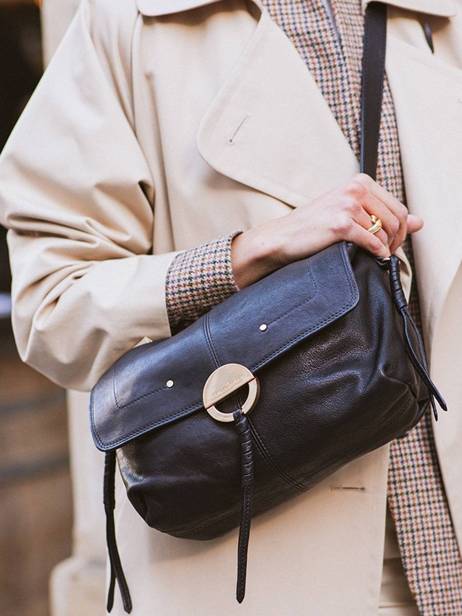 Sac Bandouli�re Othilia En Cuir Lisse Vanessa bruno Noir othilia 33V40813