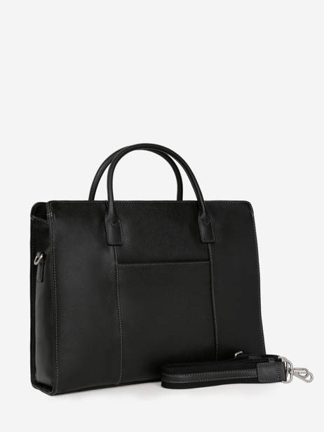 Leather Briefcase Confort Hexagona Black confortbus 462698 other view 2