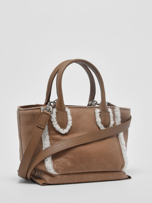 Longchamp Mailbox - shearling Handbag Brown