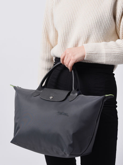 Longchamp Le pliage green Sacs porté main Gris