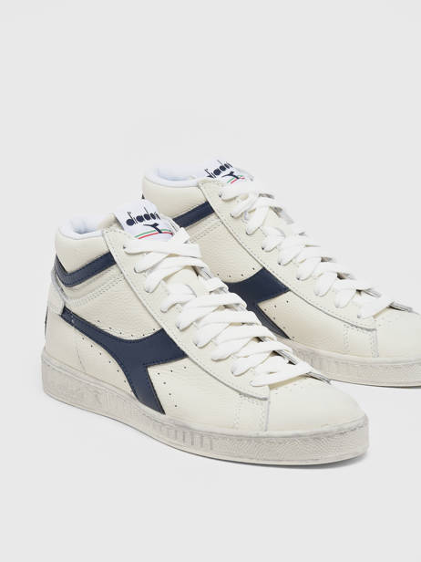 Sneakers Game High Waxed In Leather Diadora White unisex 89999060 other view 3