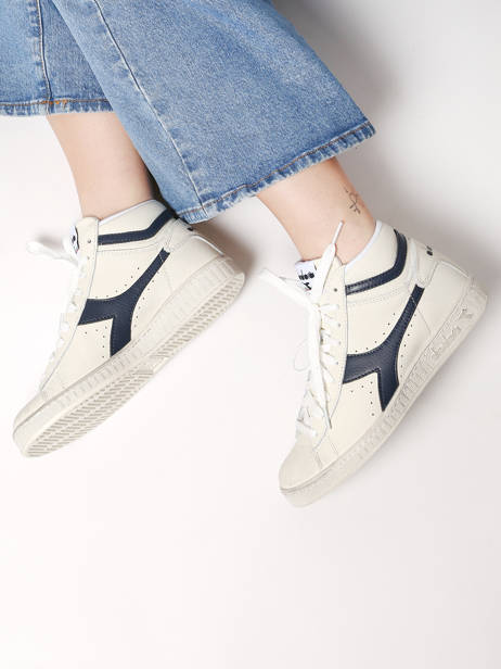 Sneakers Game High Waxed In Leather Diadora White unisex 89999060 other view 2
