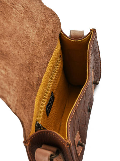 Sac Lemini Indispensable Cuir Paul marius Marron vintage MINI vue secondaire 3