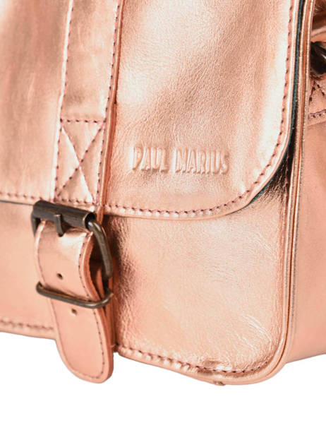 Sac L'essentiel Cuir Paul marius Rose vintage ESSENTIE vue secondaire 2