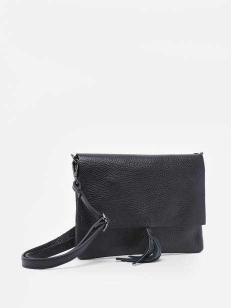 Sac Bandoulière Caviar Cuir Milano Noir caviar CA22112 vue secondaire 2