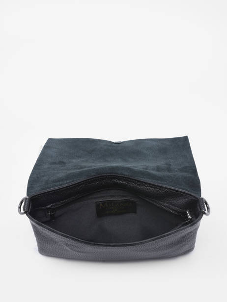 Sac Bandoulière Caviar Cuir Milano Noir caviar CA22112 vue secondaire 3